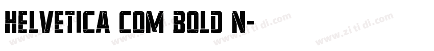 Helvetica Com Bold N字体转换